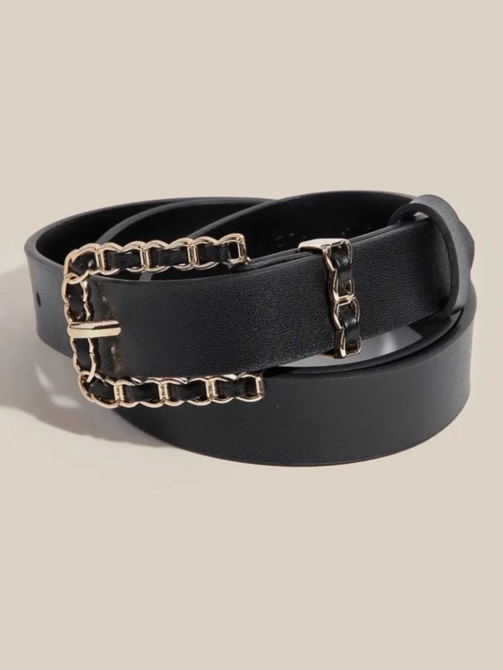 Braid Chain Buckle  Belt - Picture 2 of 4